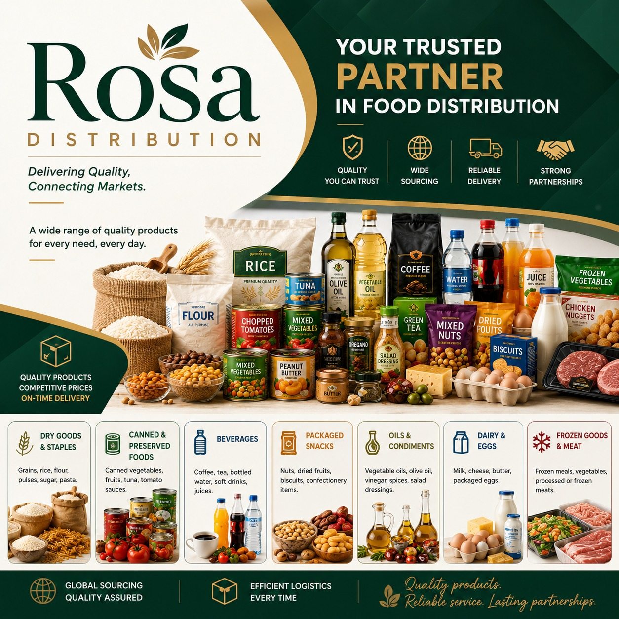 ROSA Distribution — your trusted partner in food distribution