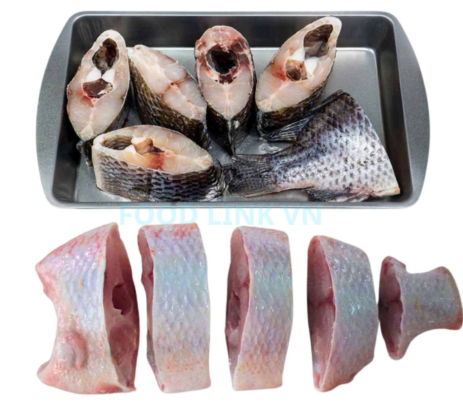 Frozen Black And Red Tilapia Steak