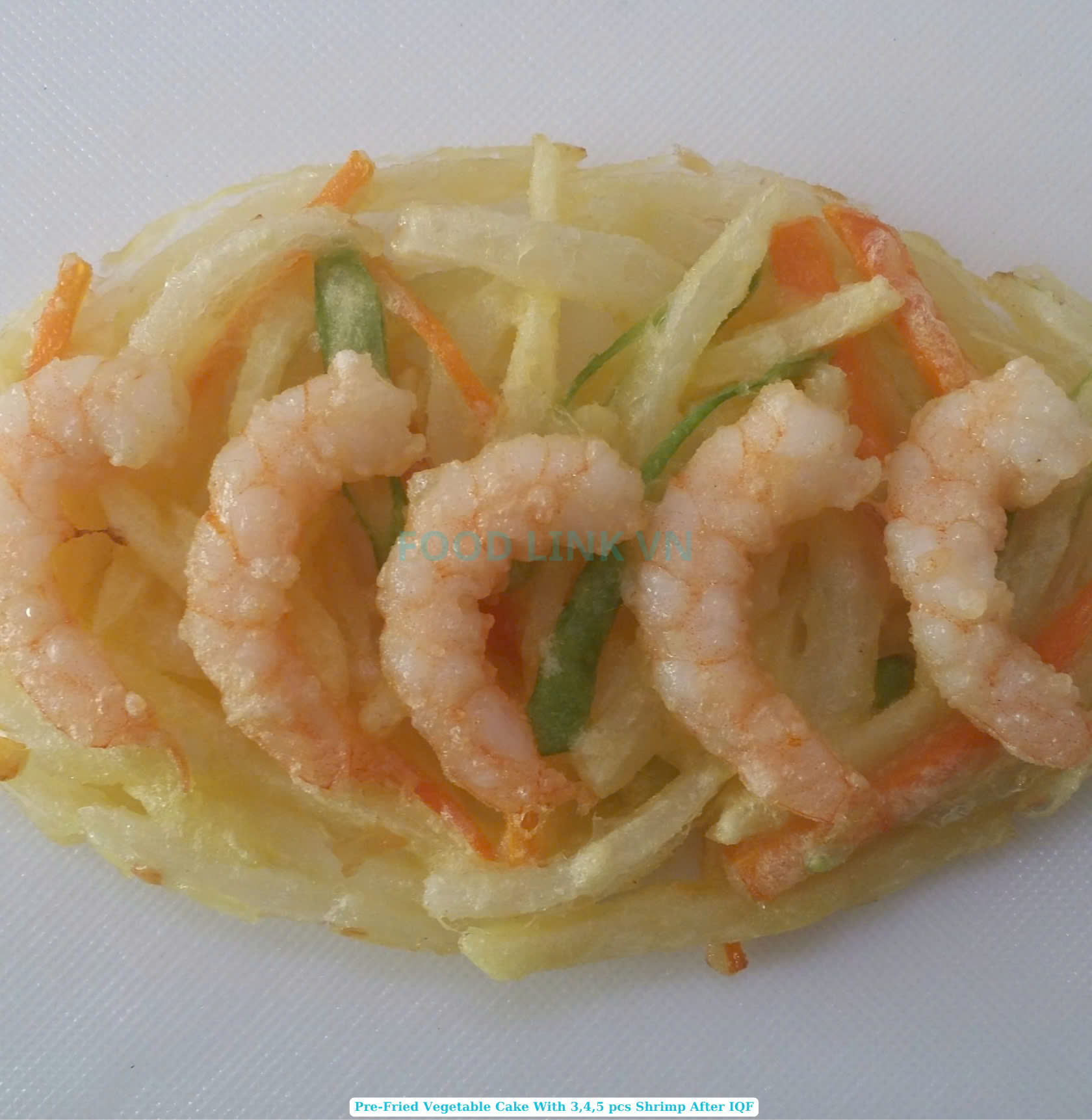 Frozen Pre-Fried Vegetable Shrimp Cake