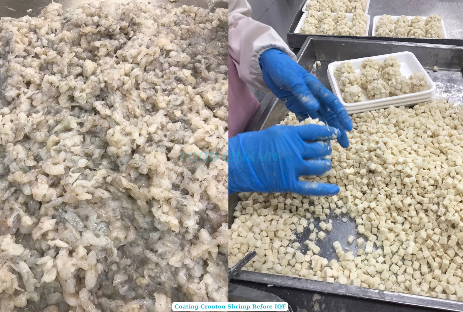 Frozen Shrimp Cubic Crouton