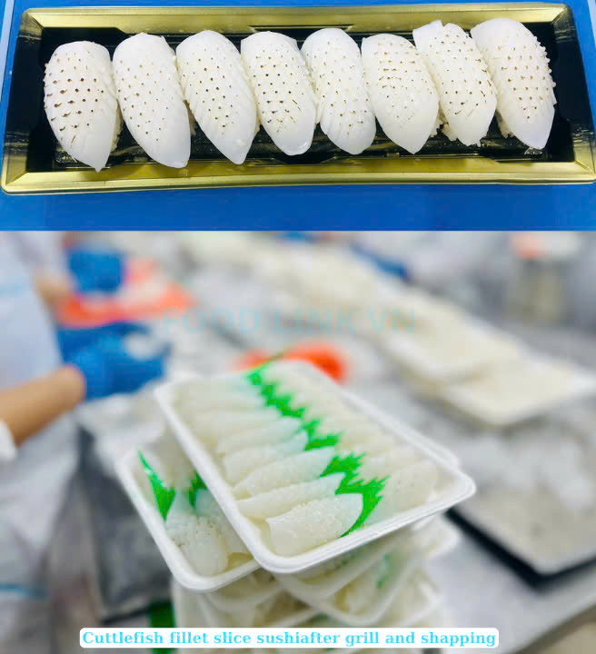 Frozen Grilled Cuttlefish Fillet Sushi