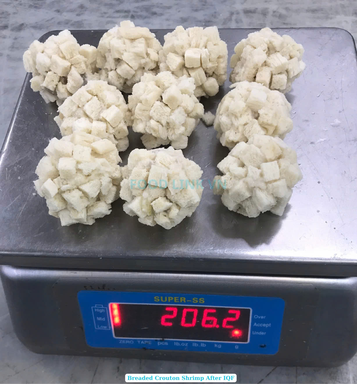Frozen Shrimp Cubic Crouton