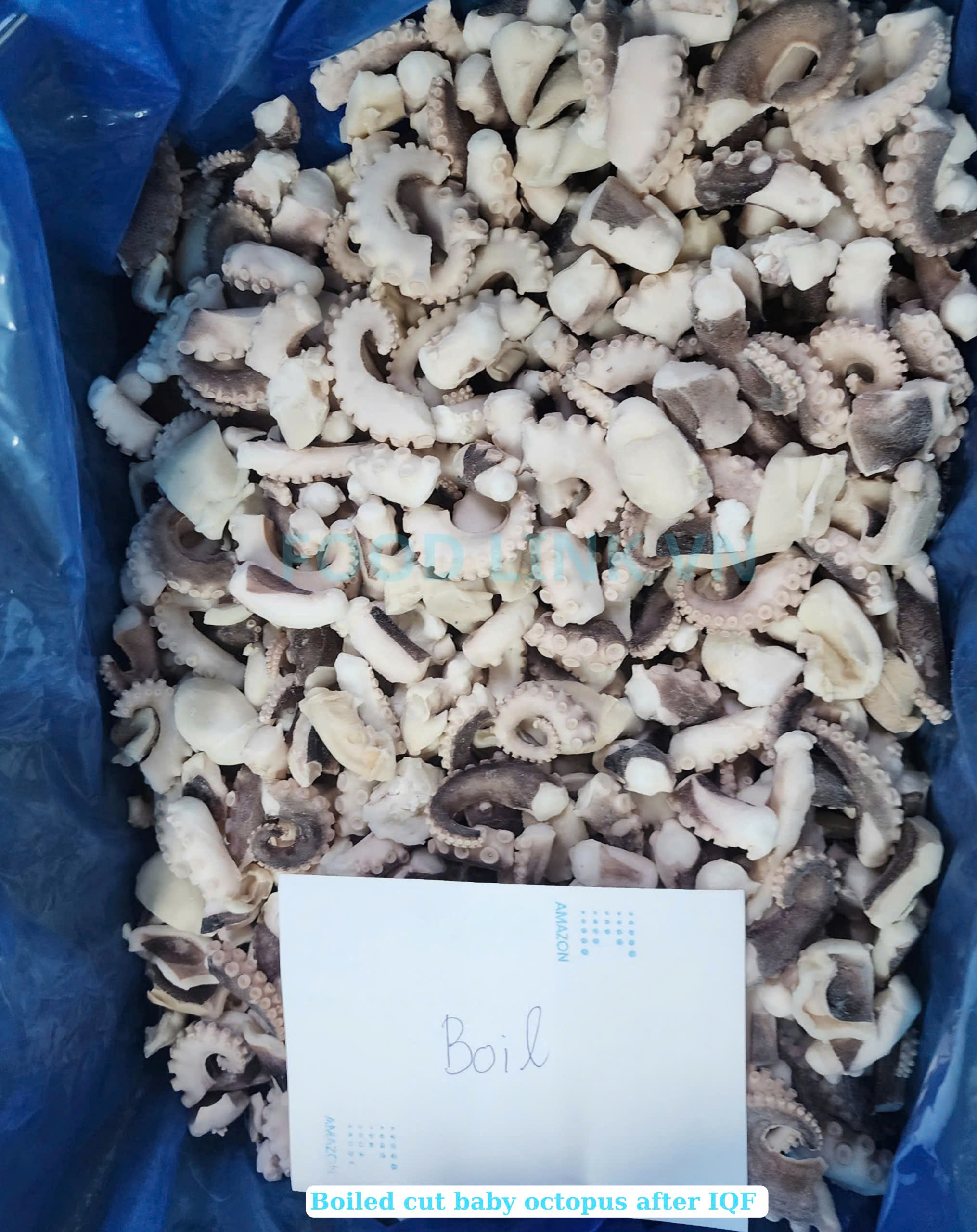 Frozen Boiled Baby Octopus Cut
