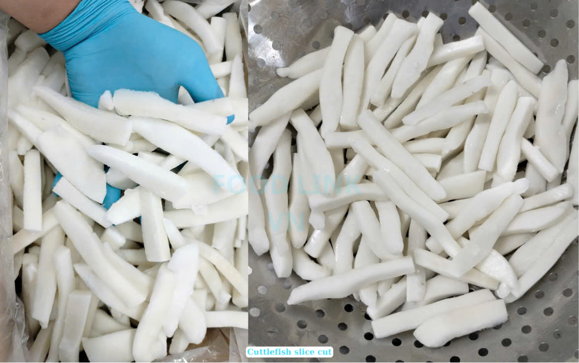 Frozen Cuttlefish Slice Cut