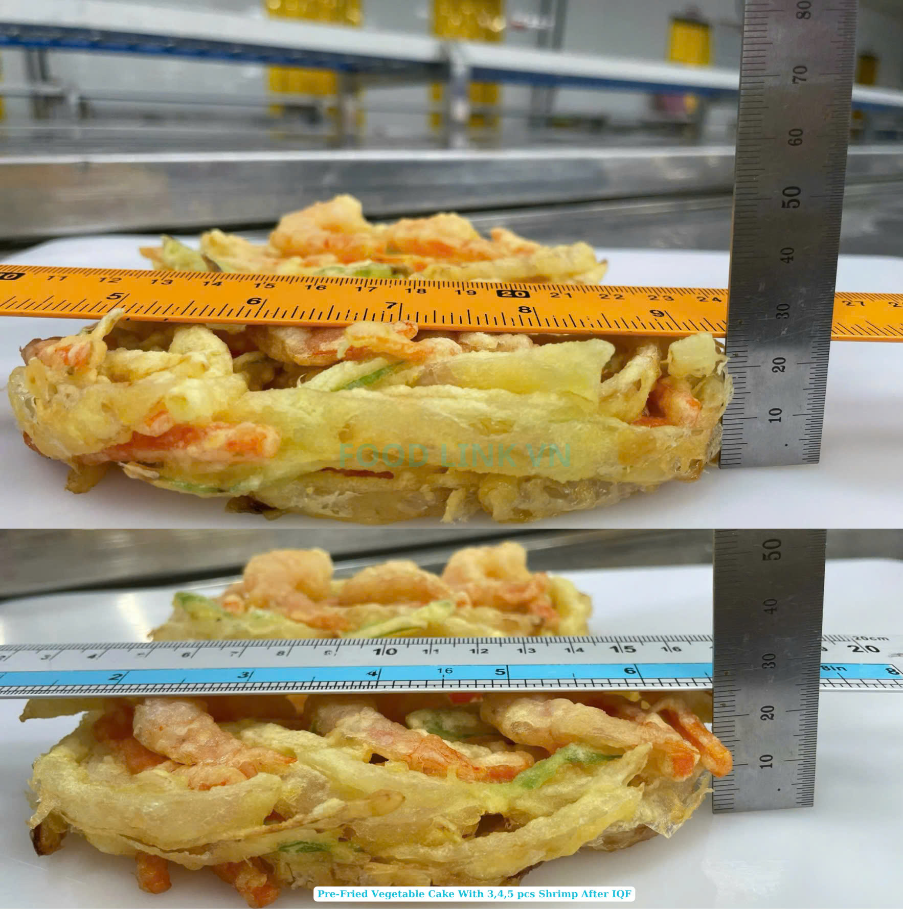 Frozen Pre-Fried Vegetable Shrimp Cake