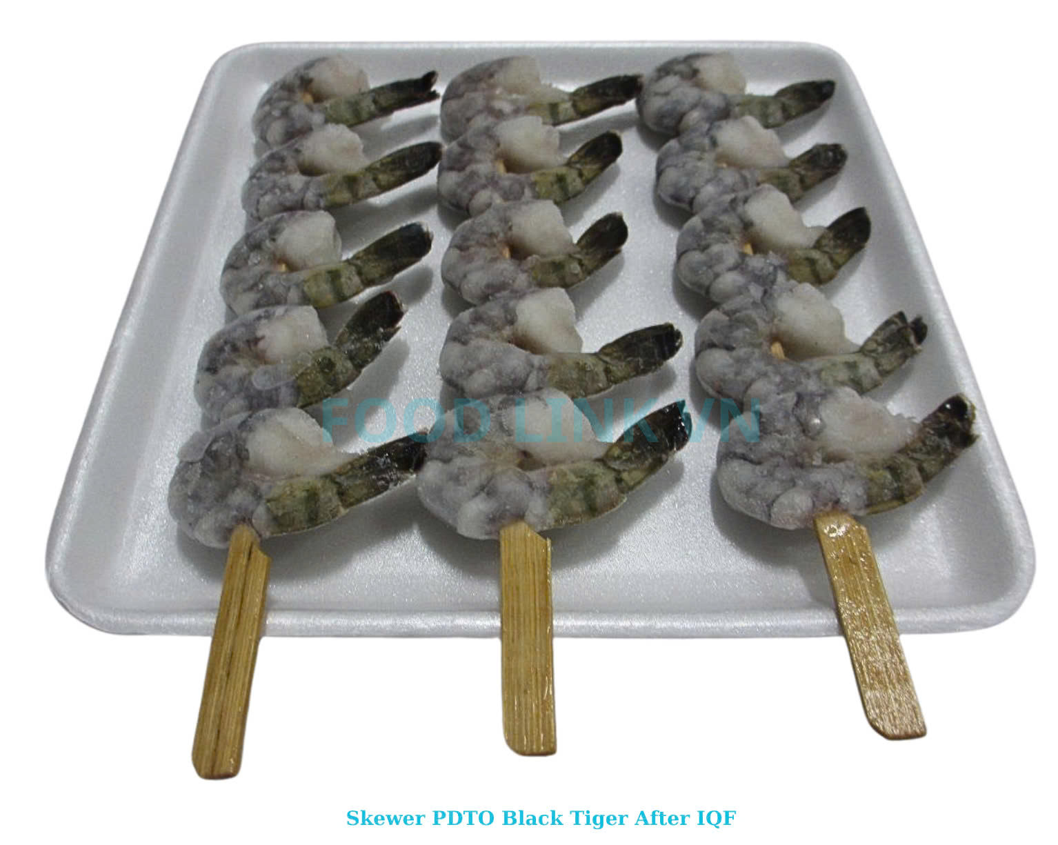 Frozen Raw Pd And Pdto Skewer Black Tiger Shrimp