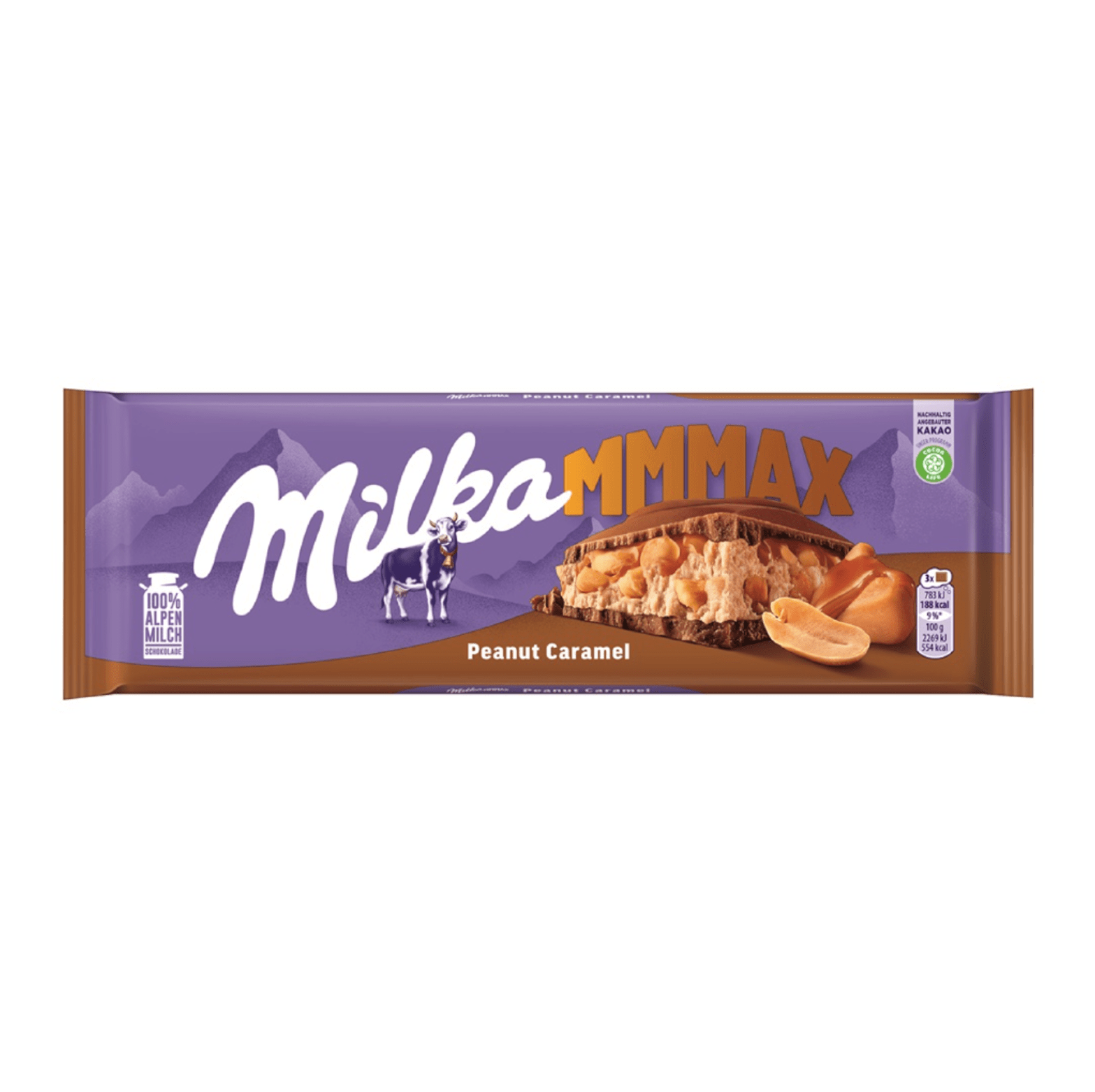 Milka MMMAX Peanut Caramel available from Rosa Distribution