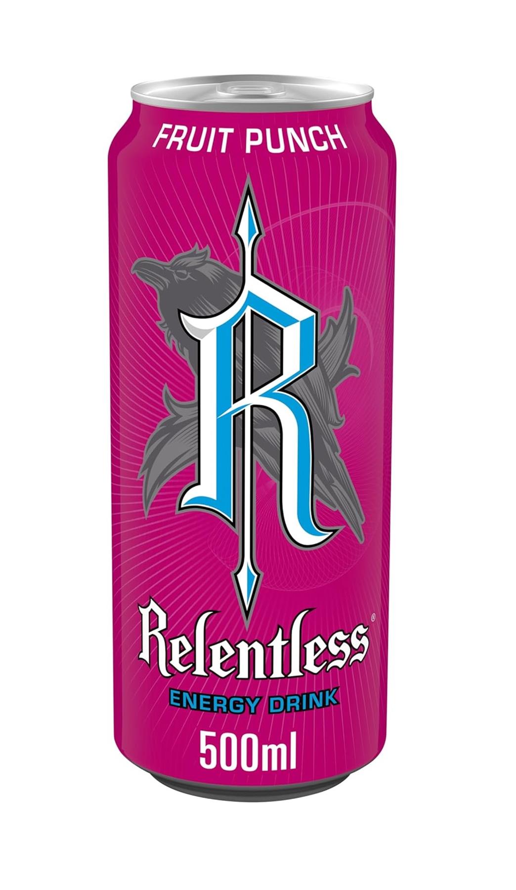 Relentless Fruit Punch Energy Drink 500ml Can