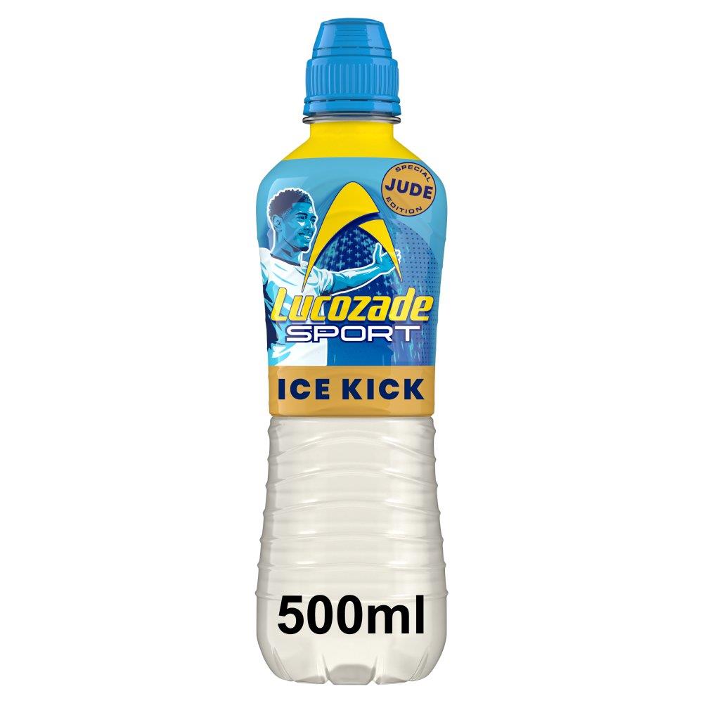 Lucozade Sport Lemon & Lime ICE KICK 12 x 500ml Price Mark Bottles