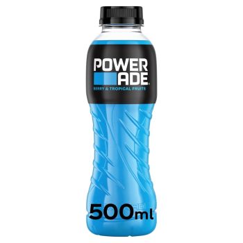 Powerade Blue Sport TROPICAL BERRY 500ml Bottle