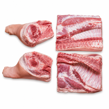 Frozen Pork in 4 Way Cut