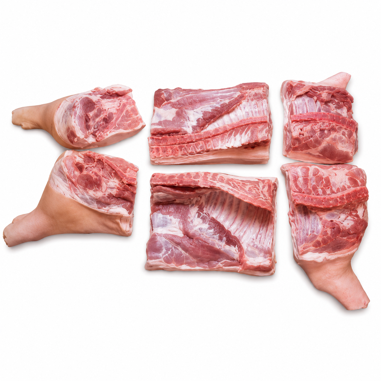 Frozen Pork in 6 Way Cut