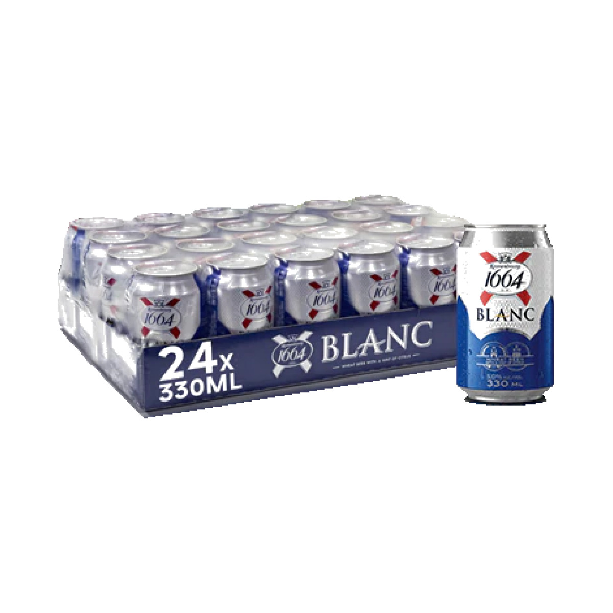Kronenbourg 1664 Blanc Bier 330ml Cans