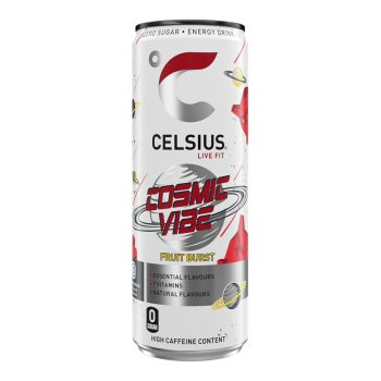Celsius Cosmic Vibe Fruit Burst Energy Drink 12 x 355ml Cans - Refreshing Drinks