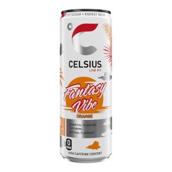 Celsius Fantasy Vibe Orange Energy Drink 12 x 355ml Cans - Refreshing Drinks
