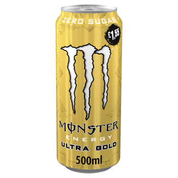 Monster Energy ULTRA GOLD Zero Sugar Drink 500ml PMP Cans