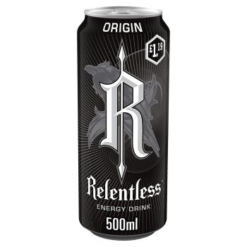 Relentless ORIGIN Energy Drink 500ml PMP Can