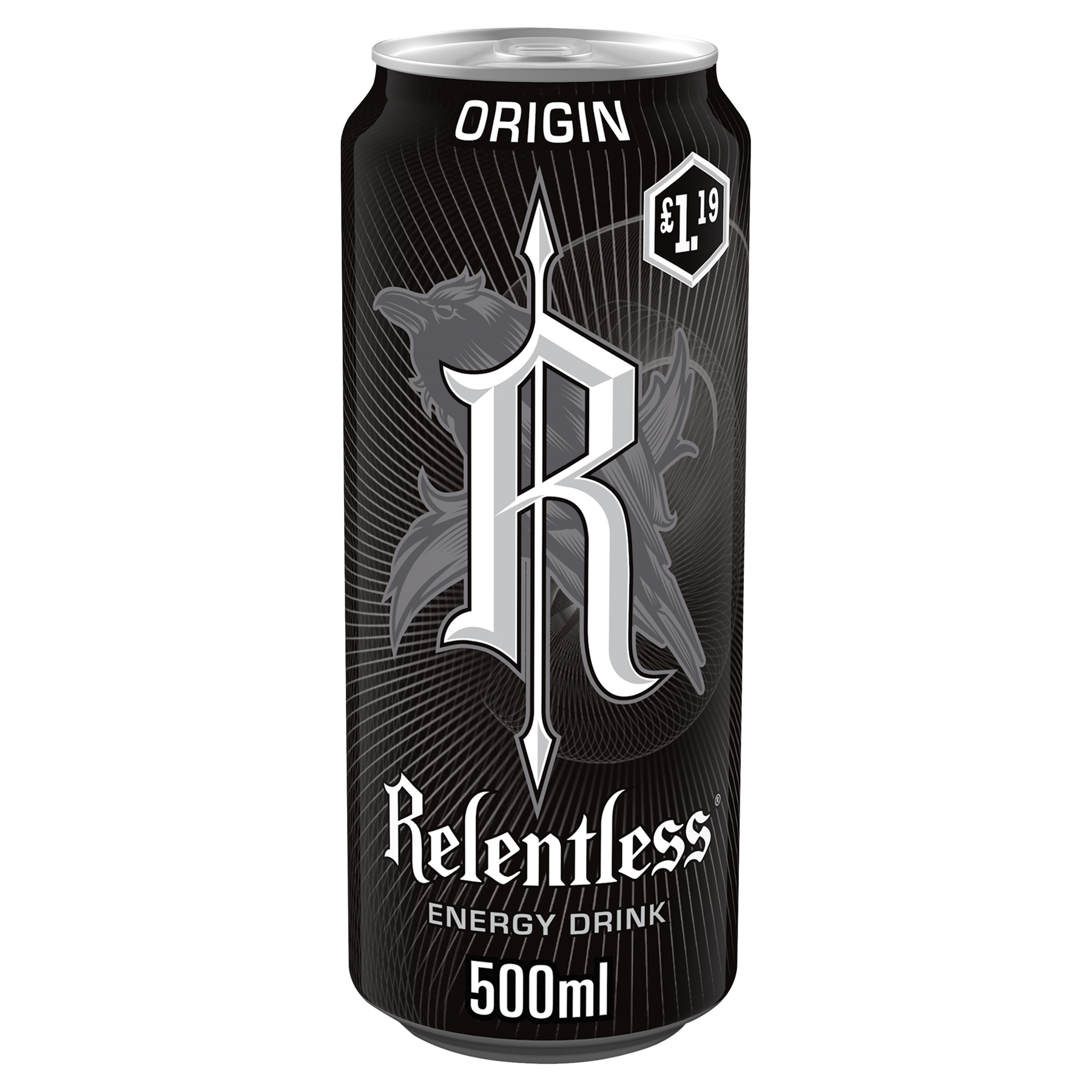 Relentless ORIGIN Energy Drink 500ml PMP Can