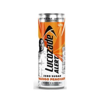 Lucozade Alert AJ Mango Peachade Anthony Joshua Edition 24 x 250ml Cans
