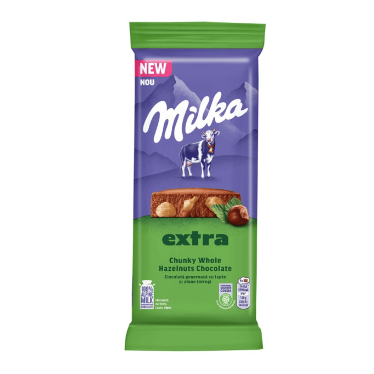 Milka Extra Chunky Whole Nuts Chocolate