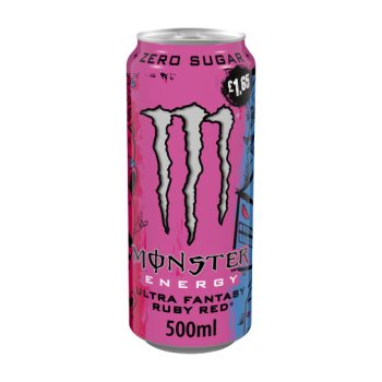 Monster Ultra Fantasy Ruby Red 12 x 500ml Zero Sugar Energy Drink
